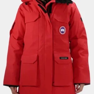 Red Canada Goose Down Jacket