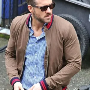 Ryan Reynolds Brown Bomber Jacket