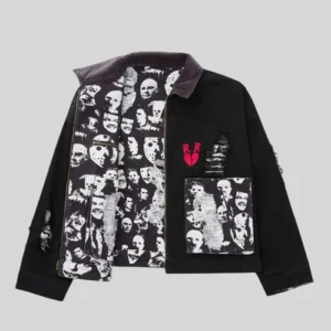 Ryoko Rain Horror Film Reversible Denim Work Jacket