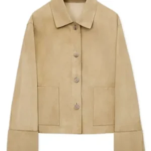 Samantha Levitt Your Friends and Neighbors Beige Cropped Jacket