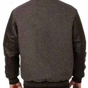 San Francisco Giants Charcoal-Black Varsity Jacket Back Look