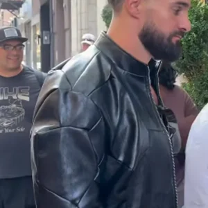 Seth Rollins New York City 2026 Black Leather Jacket For Sale