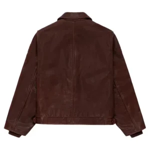 Shop Aime Leon Dore Vanson Pony Hair Bones White and Brown Jacket On Sale