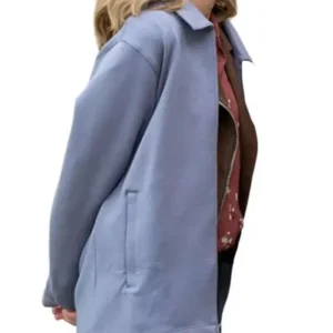 Shop Aimee Teegarden Finds You 2026 Alex Love Grey Wool Jacket On Sale