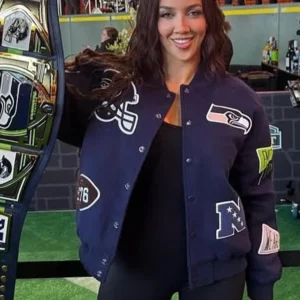 Shop Chelsea Green WWE Women’s Champion 2026 NFL Seattle Seahawks Varsity Jacket Jacket