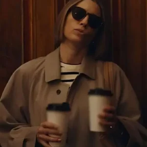 Shop Chloe Taylor The Better Sister S01 Jessica Biel Beige Trench Coat