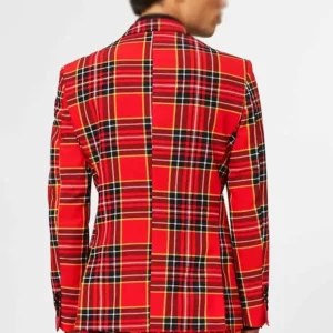 Shop Christmas Red Plaid Suit For Men and Women