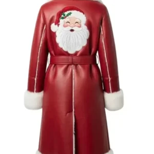 Shop Christmas Santa Red Shearling Coat for Men and Women