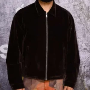 Shop Common TV Series Silo S02 Premiere Brown Velvet Jacket For Men and Women