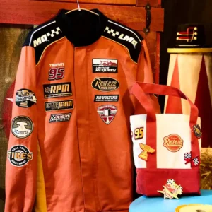 Shop D23 Expo Big Top BoxLunch Kingdom Hearts Orange Racing Jacket for Mens