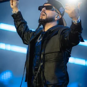 Shop Dale Mixx Festival Mexico 2026 Yandel Black Leather Jacket