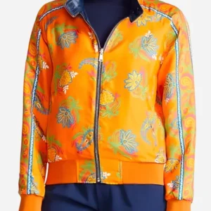 Shop Deborah Vance Hacks S02 Jean Smart Orange Floral Print Jacket For Sale