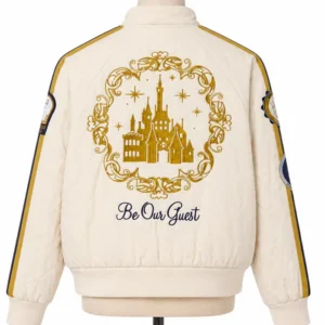 Shop Disney Beauty And The Beast Belle Off-White Bomber Jacket