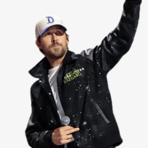 Shop Disney Entertainment Showcase 2026 Ryan Gosling Star Wars Black Varsity Jacket