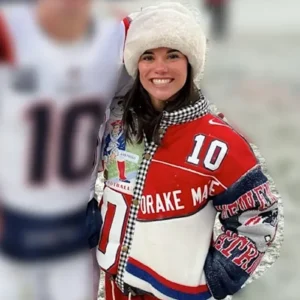 Shop Drake Maye Wife NFL Team New England Patriots Jacket On Sale