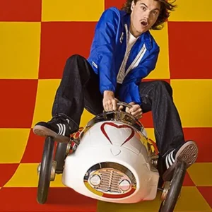 Shop Emile Hirsch Speed Race Blue Zip-Up Jacket For Men and Women