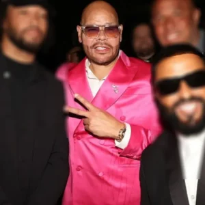 Shop Fat Joe 56th Birthday Party 2026 Double Breasted Pink Suit On Sale