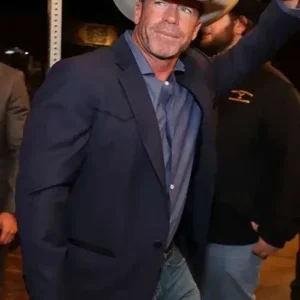 Shop Fort Worth Premiere Taylor Sheridan Blue Blazer For Sale
