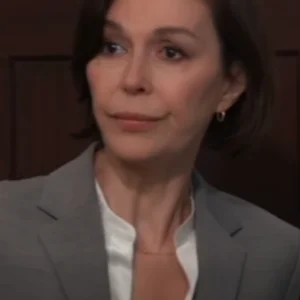 Shop General Hospital 2026 Finola Hughes Grey Blazer For Men and Women