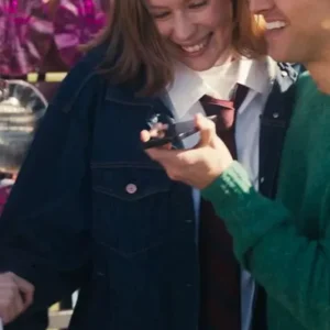 Shop Hannah Einbinder TV Series Hacks S05 Ava Daniels Blue Denim Jacket