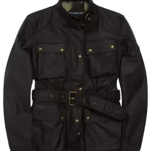 Shop Hannah Waddingham TV Series Ride or Die S01 Judith Black Cotton Jacket For Men and Women