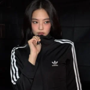 Shop JENNIE x Adidas Superstar Square Ballet Cropped Black Jacket