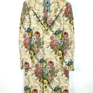 Shop Jaafar Jackson 2026 Louis Vuitton Floral Long Coat On Sale