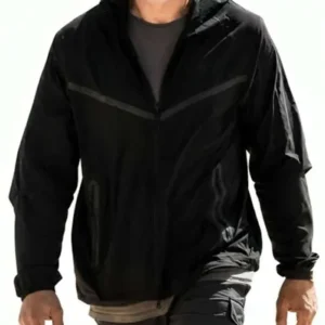 Shop Javier Bardem Movie The Beloved 2026 Esteban Martínez Black Hooded Jacket