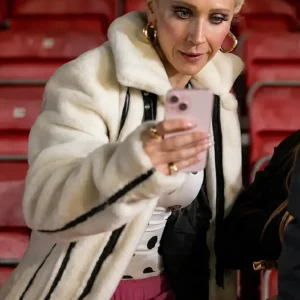 Shop Keeley Jones TV Series Ted Lasso S04 Juno Temple White Coat On Sale