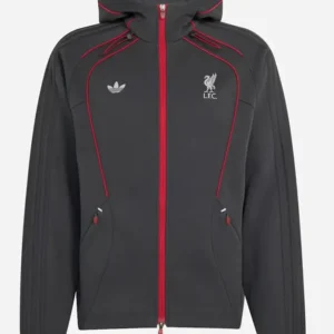 Shop LFC Adidas Spacer Teamgeist 2026 Dark Grey Track Jacket On Sale