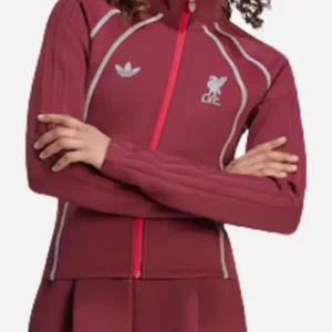 Shop LFC Adidas Spacer Teamgeist 26 Red Track Top Jacket On Sale