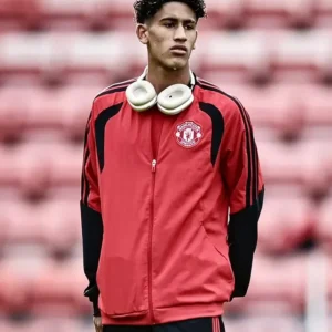 Shop Manchester United Academy 2026 JJ Gabriel Red Jacket On Sale