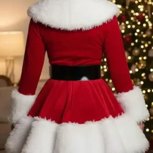 Shop Miss Santa Christmas Red Velvet Cosplay Costume Coat for Sale