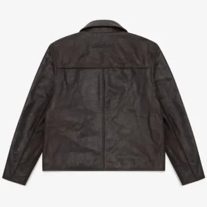 Shop Mutimer Linea Shirt Style Black Leather Jacket