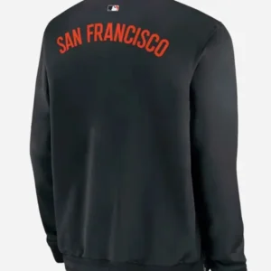 Shop Nike Giants Dugout San Francisco Black Bomber Jacket