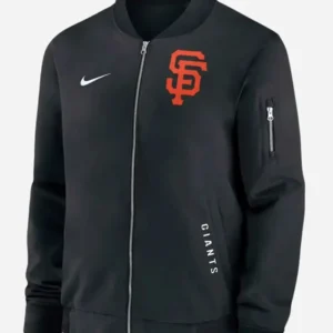 Shop Nike Giants Dugout San Francisco Black Bomber Jacket For Men and Women