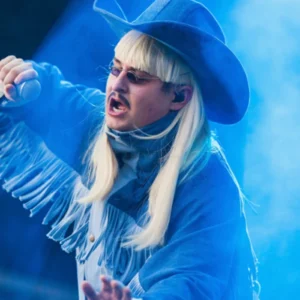 Shop Oliver Tree Cowboy Tears Blue Fringe Jacket For Men and Women