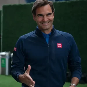 Shop Roger Federer US Open Event 2026 Navy Blue Full-Zip Jacket On Sale