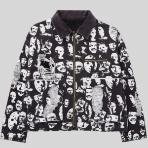 Shop Ryoko Rain Horror Film Reversible Denim Work Jacket