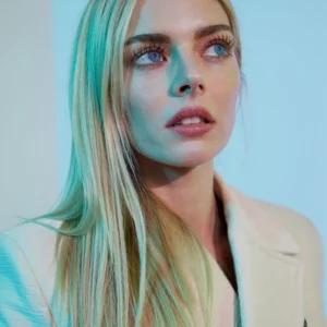 Shop Samara Weaving Double-Breasted Double-Breasted White Jacket For Women