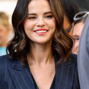 Shop Selena Gomez TV Series Only Murders in the Building S06 Mabel Mora Navy Blazer On Sale