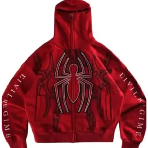 Shop Spider-Man Brand New Day 2026 Web Red Hoodie For Men and Women