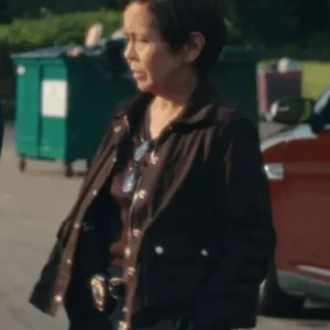 Shop TV Series Maximum Pleasure S01 Guaranteed Sofia Gonzalez Deep Brown Utility Field Workwear Jacket
