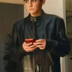 Shop TV Series Tyler Trying S05 Cooper Turner Black Leather Trench Coat