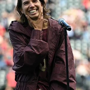 Shop Tobin Heath horns FC v Summit FC Farewell Ceremony Burgundy Hooded Jacket