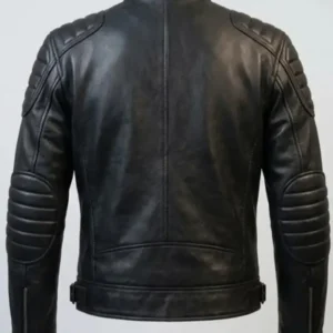 Shop Venom Face Graphic Halloween Quilted Distressed Black Biker Leather Jacket For Men and Women