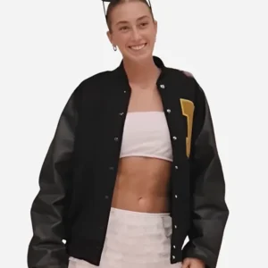 Shop WNBA Community Award Washington Mystics Lucy Olsen Black Lettermen Varsity Jacket For Men and Women