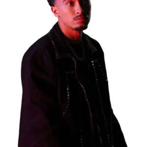 Shop Xavier Smalls TV Series Beauty in Black S02 Angel Black Cotton Jacket