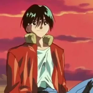 Shop Yusuke Urameshi TV Series Yuyu Hakusho Red Cotton Jacket For Men and Women