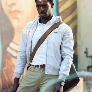 Snowfall Franklin White Bomber Jacket